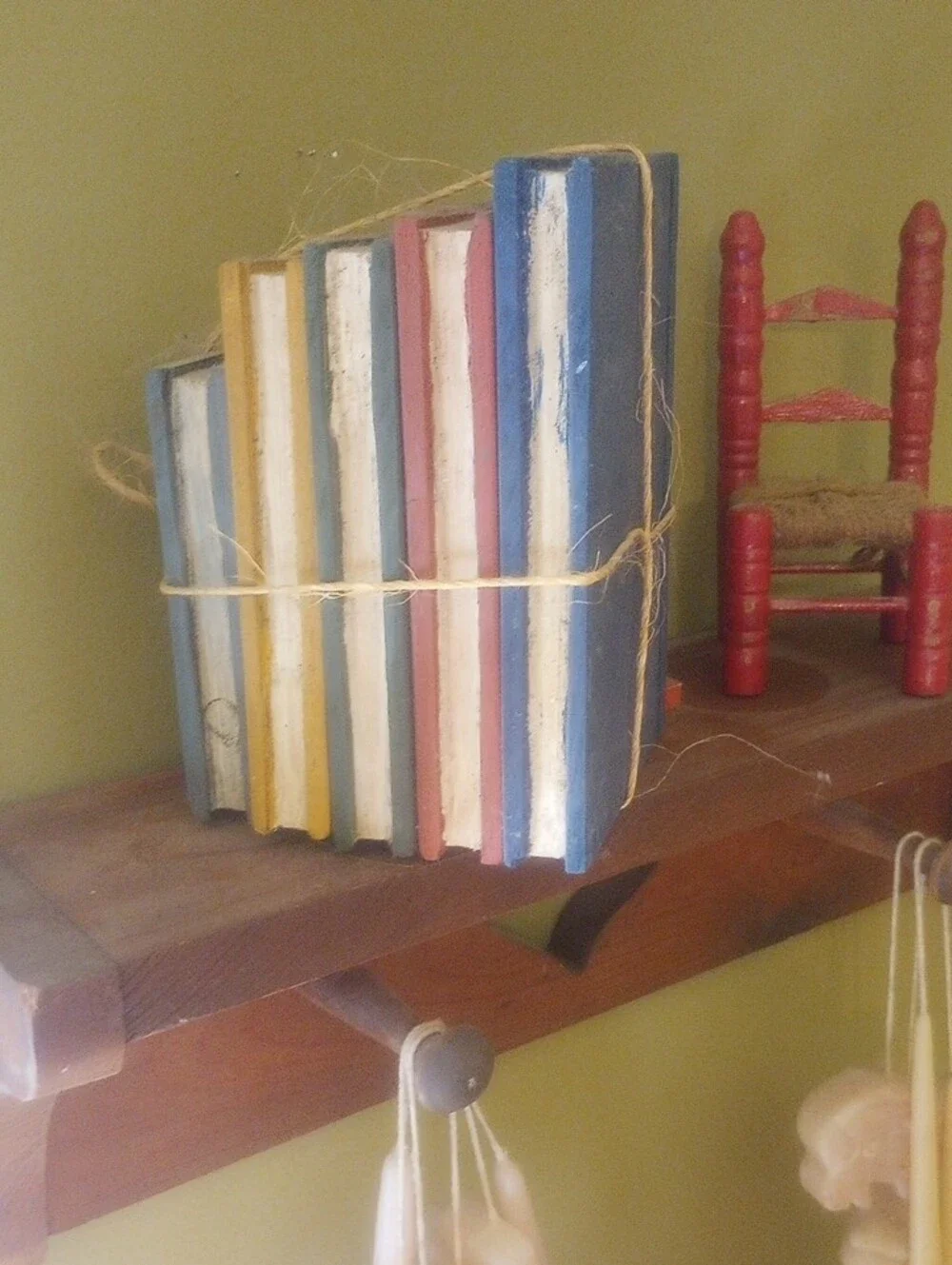 Wooden Heart Shelf Wall Decor